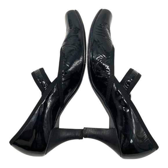 Paul Green Black Patent Leather Mary Jane Handcrafted Heels Women’s 7.5 - Picture 10 of 16
